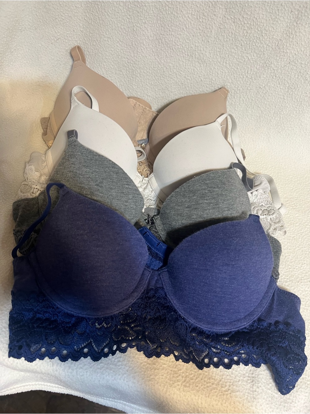 Bundle of 4 Lace-Trim Bras size 34AA